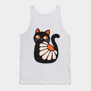 Boho Black Cat Tank Top